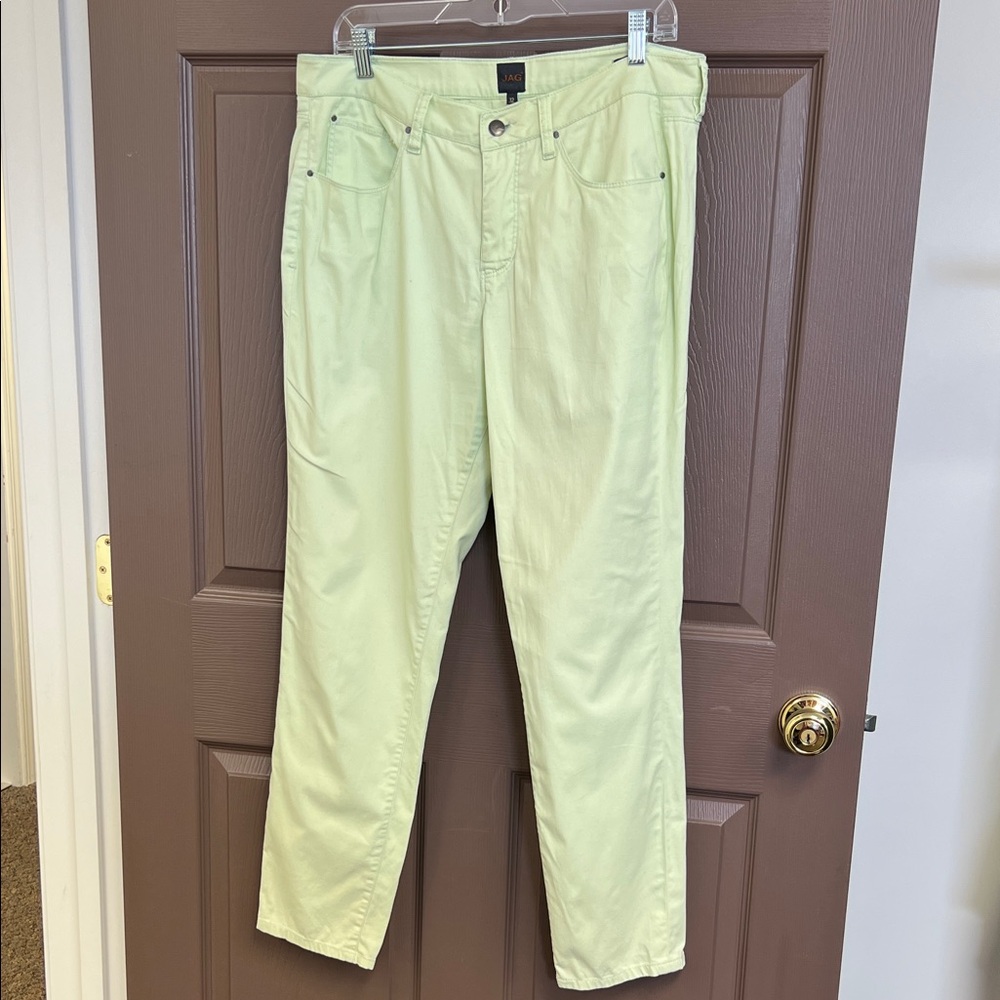 JAG Light Green Ankle Pants Size 12